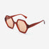 Arc Hexagon and Dimensional Acetate Unisex Sunglasses 22A8064